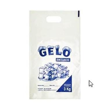 Imagem de Saco Plástico 3Kg De Gelo 29X50X0,13 Alça Pct 5Kg Ou 286Uni