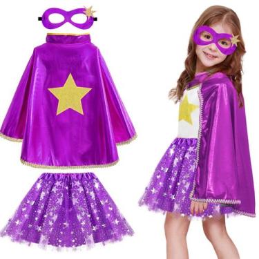 Imagem de Capas de super-heróis para crianças Irolewin Rainbow Superhero Costume