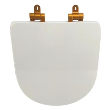 Imagem de Assento Sanitário Poliéster Para Louça Life/Vogue Plus (Celite/Deca) Slow Close Matte Sedile Branco