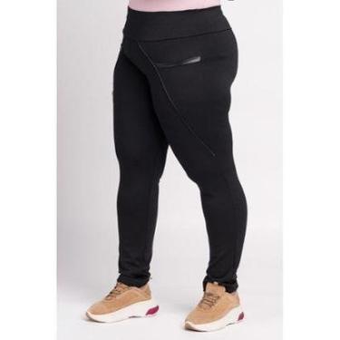 Imagem de Calça Montaria Feminina Plus Size Peluciada Detalhes Cirrê - Serena-Feminino