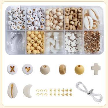 Imagem de 1 kit de fabricação de pulseiras 10 em 1 com resina e contas de argila macia, 190-580 peças de suprimentos de joias para pulseiras DIY, artesanato para adultos, lembrancinhas de festa, conjunto 2