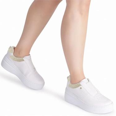 Imagem de Tênis Feminino Casual Tamanho:40;Cor:Branco