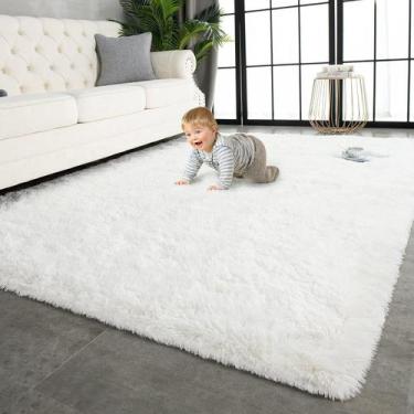 Imagem de Tapete TWINNIS 213x305cm Super Soft Creme White Plush