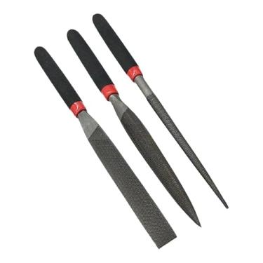 Imagem de Baoblaze Mini limas de agulha, limas manuais, ferramentas de lima compactas para oficina, conjunto de pequenas de aço para fabricação de joias, joalheiros e, 3 Pecas