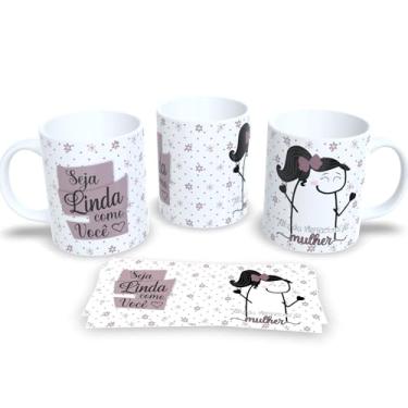 Imagem de Caneca Porcelana Homenagem Dia Internacional da Mulher 8 de Março (Seja linda comovocê)