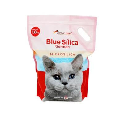 Imagem de Germanhart Areia Higiênica para Gatos com Cristais de Sílica Azuis, Pack com 2Un., Antiodor e Neutralizante, Alta Durabilidade, 3,7Kg