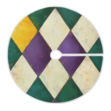 Imagem de Blueangle Saia de árvore de carnaval de 90 cm saia de poliéster macio para decoração de carnaval (147)