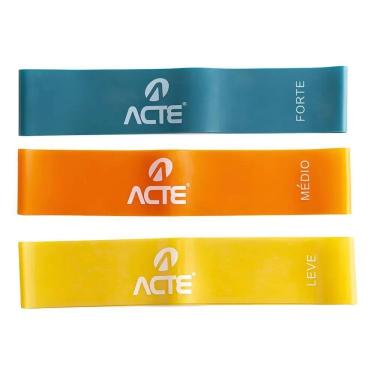 Imagem de Kit Mini Band Elásticos 3 Intensidades Leve, Médio E Forte T