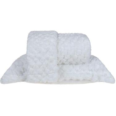 Imagem de Kit Colcha Casal Luxor Jacquard Toque Pele De Coelho Macio