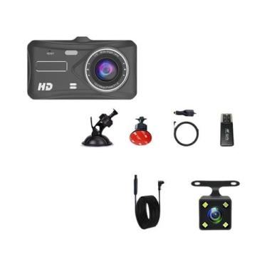 Imagem de Câmera Veicular 1080P Full HD Com Visão Noturna, Câmera Frontal E Tras