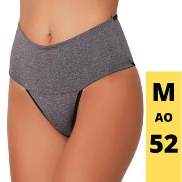 Imagem de Kit 10 Calcinha Estilo Modeladora Plus Size Cós Alto Compressão - Mifr