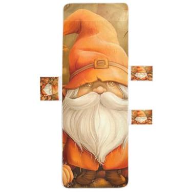 Imagem de STAYTOP Capa de toalha de cadeira de descanso de velho anão de Ação de Graças, capa macia para espreguiçadeira, capas de cadeira de praia com bolsos para jardim ao ar livre, pátio, pátio, banhos de