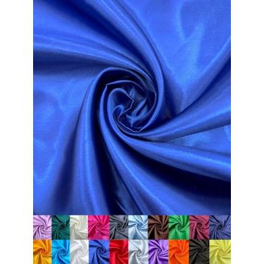 Imagem de EOVEA - Tecido de cetim brilhante da The Yard – Material de poliéster liso para costura, estofamento, forro, decoração, fantasias e artesanato DIY – 152 cm de largura, tecido leve e drapeado macio
