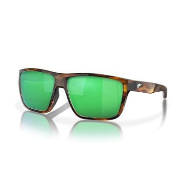 Imagem de Óculos de sol Fin-Nor Popper, Lente de policarbonato verde/cobre - armação fosca de tartaruga de chá, Medium/Large