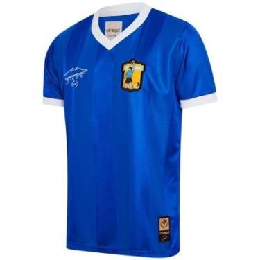 Imagem de Camisa Argentina 1986 Away Retrô Maradona La Mano de Dios Masculino-Masculino