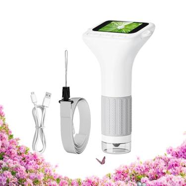 Imagem de Microscópio Manual | Brinquedo Científico com Ampliação 1000X - Lupa de Bolso para Exterior,para Aprendizes Jovens Exploradores da Atividades Finais de Semana em Casa