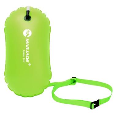Imagem de Bolsa de flutuação inflável ar PVC para snorkel caiaque navegação rafting e esportes aquáticos fácil inflar desinflar com cinta cintura ajustável removível