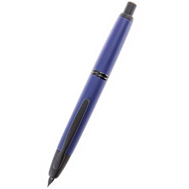 Imagem de PILOT Caneta-tinteiro retrátil e recarregável Vanishing Point Collection, corpo azul fosco, ponta extrafina (60595)