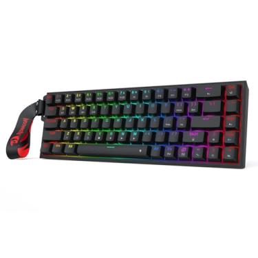 Imagem de Redragon Teclado para jogos K631 HE Rapid Trigger RGB, teclado mecânico com fio de 68 teclas com atuação hiperrápida, interruptor magnético de polling de efeito Hall 8K, ponto de atuação ajustável