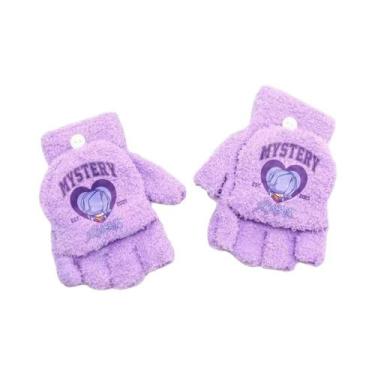Imagem de Luvas De Inverno Para Meninas Com Desenhos De Cartoon, Luvas Sem Dedos