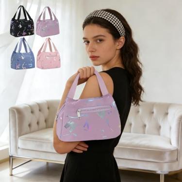 Imagem de Bolsa versátil e portátil, perfeita para trabalho e compras, bolsa prática e prática, Roxa, Minimalismo moderno