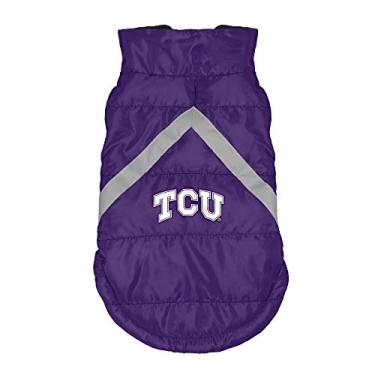 Imagem de Littlearth Colete unissex adulto NCAA Texas Christian University Pet Puffer, cor do time, GG