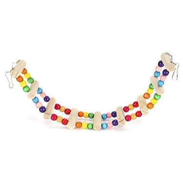 Imagem de Ainoli Wood Pet Papagaio Ponte Suspensa Brinquedo de Escalada Dobrando Livremente Jogando Fornecimento (Eu* desobedeço você)