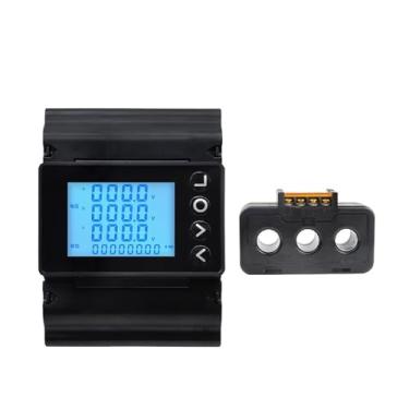 Imagem de Instrumento de potência multifuncional trifásico de 4 fios com transformador de corrente RS485 de 18 mm, medidor de energia de 220 V (medidor com 50A CT)