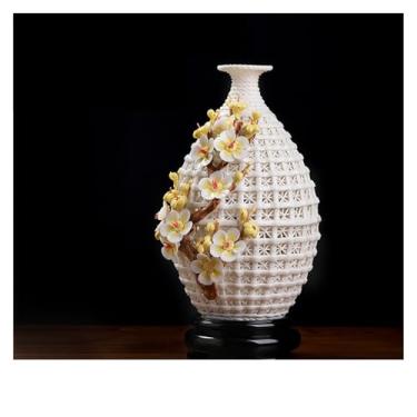 Imagem de URGDWEKJY Vaso de flores de cerâmica feito à mão vasos de flores para casa sala de estar TV armário decoração vasos de flores (B)