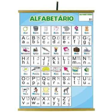 Imagem de Painéis Educativos - Painel Alfabetário 1200x900mm - Sonho de Criança