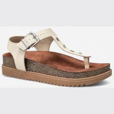 Imagem de Sandália Slide Feminina Flatform Tiras Cruzadas Moleca 5500.114.9569-Feminino