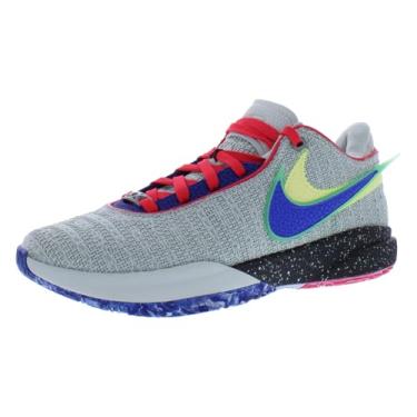 Imagem de Nike Lebron 20 XX Tênis de basquete masculino, prata claro/Hyper Royal DJ5423-002, tamanho 41, Prata clara/Hyper Royal-multicolorido, 41