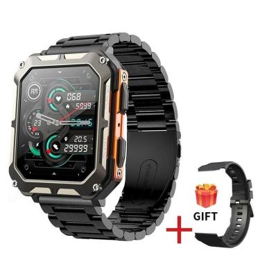 Imagem de Relógio Smartwatch Masculino Foxbox 8763Ewe À Prova D'Água Laranja Chamada Bluetooth