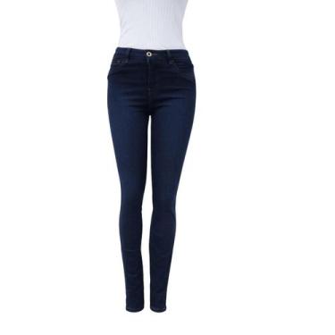Imagem de Calça Cigarrete Feminina Elastano Lunender Jeans, Jeans, 40
