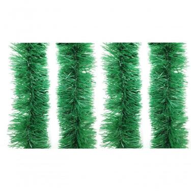 Imagem de Kit 4 Festão De Natal Verde Opaco 9cm X 2m Total 8 Metros