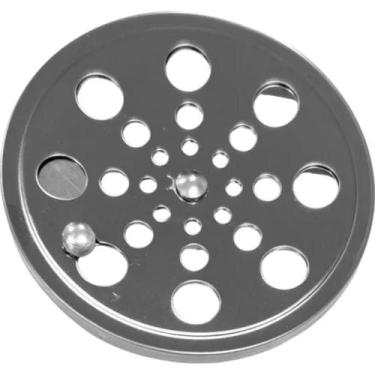 Imagem de Grelha Redonda 15cm Overtime Com Fecho Cromada Ralo Banheiro Cozinha Á