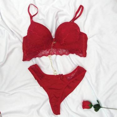 Imagem de Conjunto lingerie vermelho - Sensual 