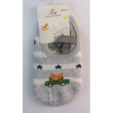 Imagem de Meia Sapatilha Pilates Infantil menino com Estampas Antiderrapante han