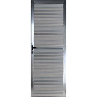 Imagem de Porta De Alumínio Palheta 2,10 X 0,90 Esquerda Linha All Soft Cor Bril