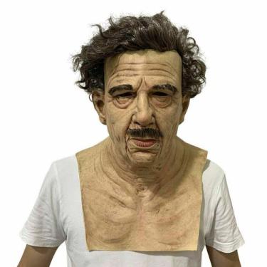 Imagem de Máscara realista para homem idoso, resina, rosto de velho, cosplay, Ha