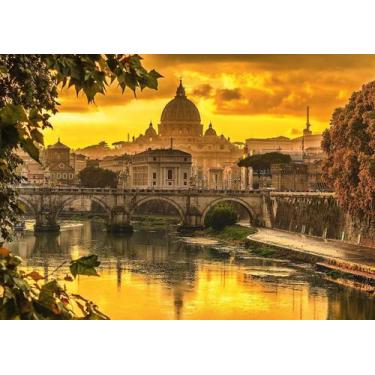 Imagem de Quebra-cabeça Schmidt Golden Light over Rome 1000 peças
