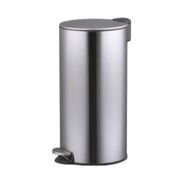 Imagem de Lixeira Inox Redonda 30 Litros com Pedal Fechamento Soft