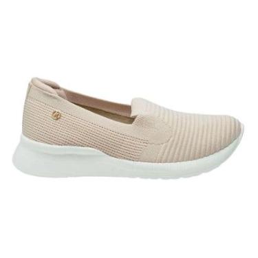 Imagem de Tênis Slip On Casual de Malha Feminino Kolosh C3154 Bege-Feminino