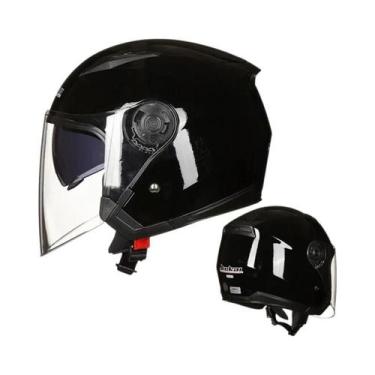 Imagem de Capacete De Motocicleta Unissex Com Lente Dupla Semi-Coberta JIEKAI-51