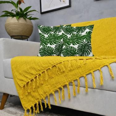 Imagem de Kit 1 Manta Para Sofá 2,40 X 1,80 + 2 Capas de Almofada Cor:09 - Dicaz