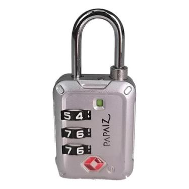 Imagem de Cadeado Com Segredo 40mm Em Zamac TSA 30z Prata - Papaiz