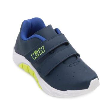 Imagem de Tênis Kidy Mais Infantil KD24-16802, 28, Marinho, Amarelo