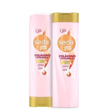 Imagem de Kit Shampoo e Condicionador Regeneração 325ml Seda Niina Secrets Colágeno e Vitamina C