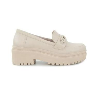 Imagem de Sapato Feminino Via Marte Oxford Saara Bege - 2317001-Feminino