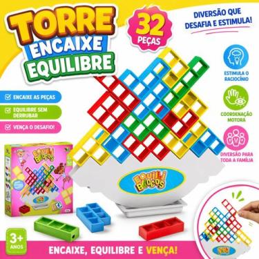 Imagem de Jogo Grande Tetris Brinquedo Diversão Criança Fichas Cai Não Cai - zei